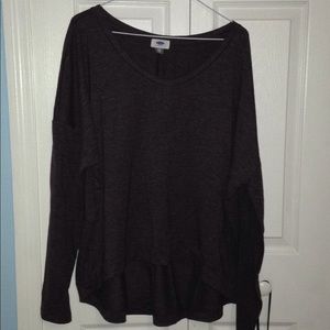 OLD NAVY: a purple long sleeve.